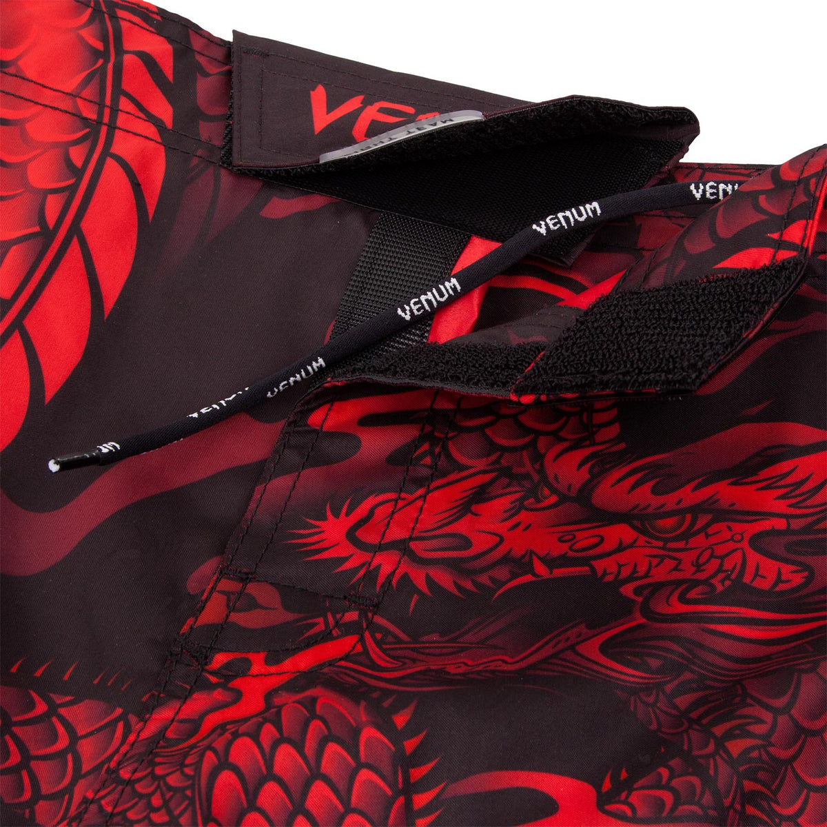 Fightshort court Venum Dragon's Flight - Noir/Rouge