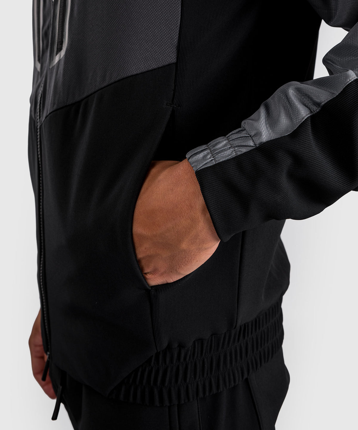 Venum Laser 3.0 Track Jacket - Negro/Gris