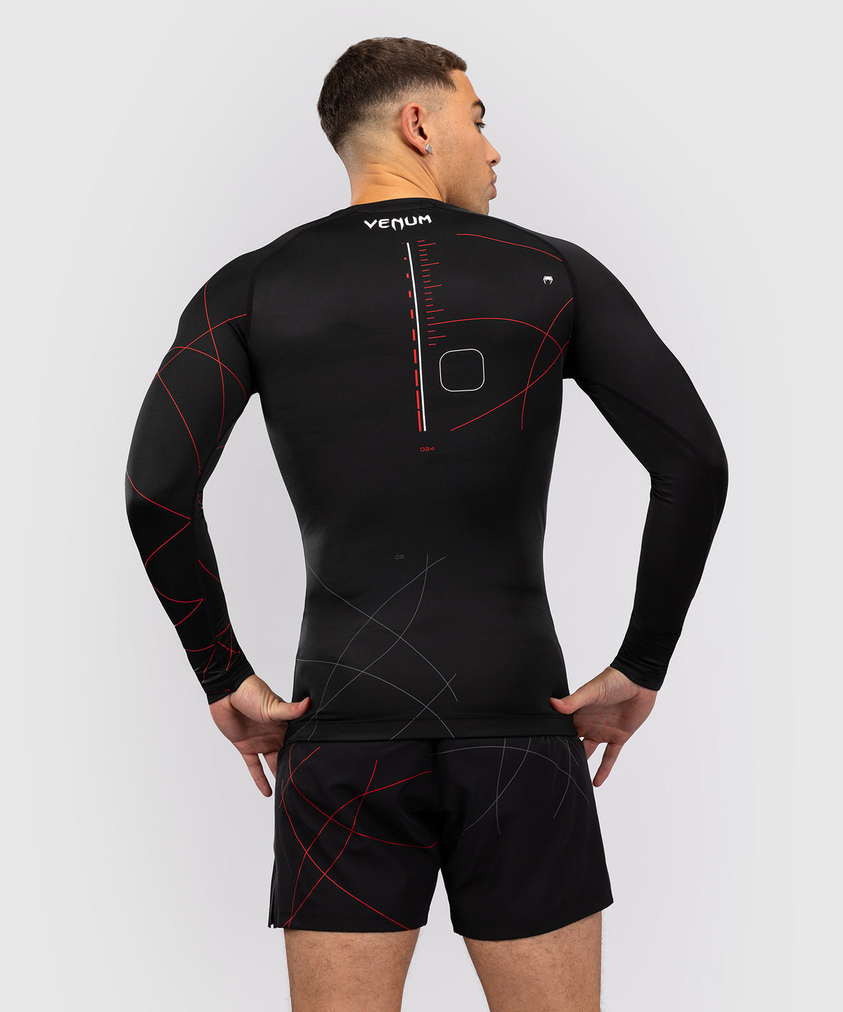 Venum Tactical XT Men's Langarm Rashguard - Schwarz/Feuerrot
