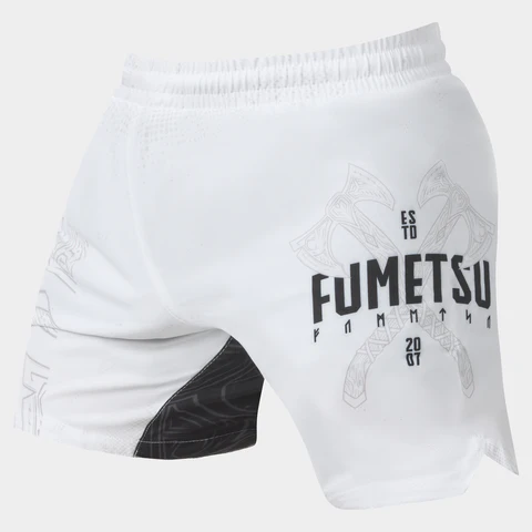 Fumetsu V-Lite Berserker Fightshorts - Blanco/Negro