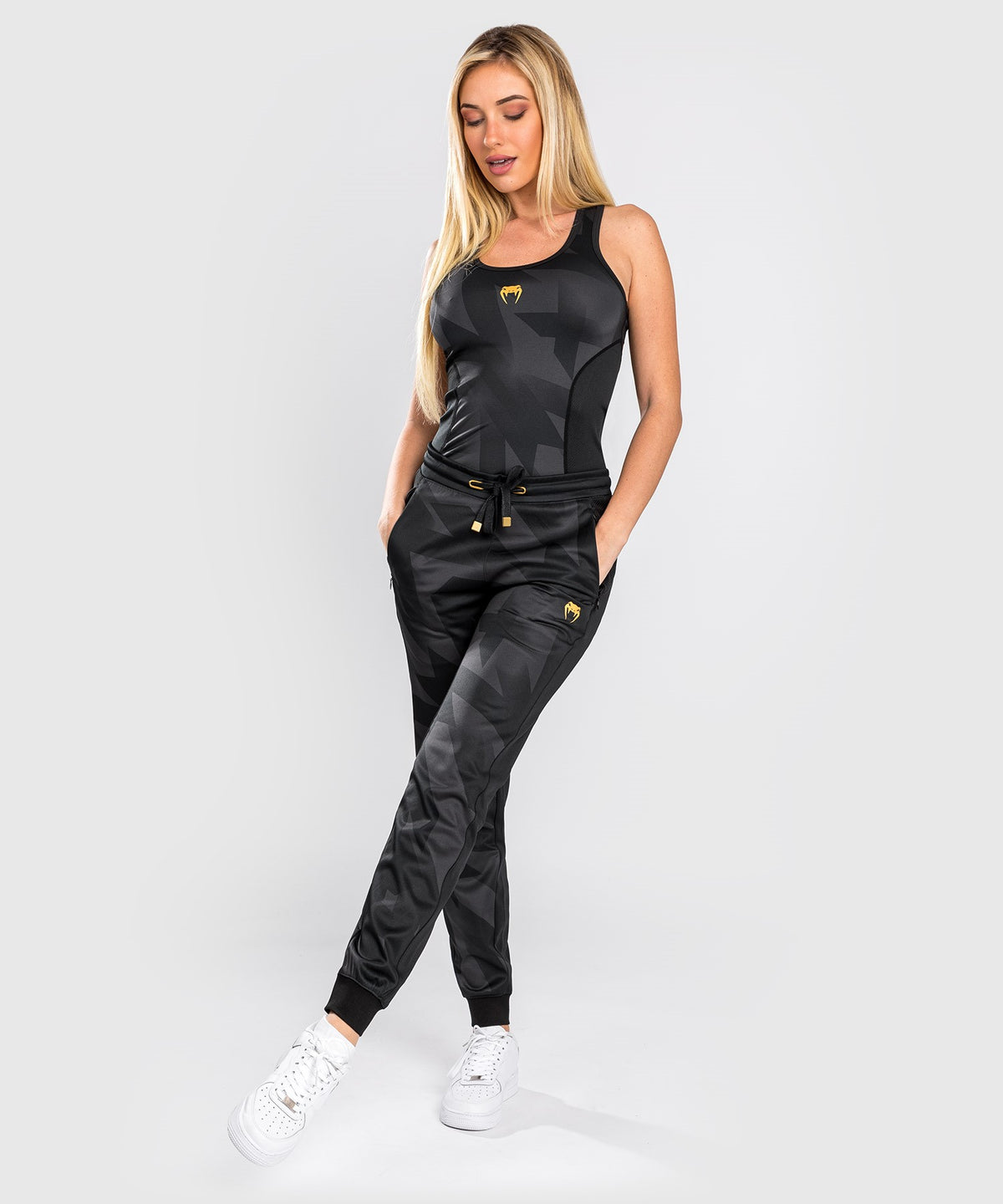 Pantaloni da jogging Venum Razor - Per donna - Nero/Oro