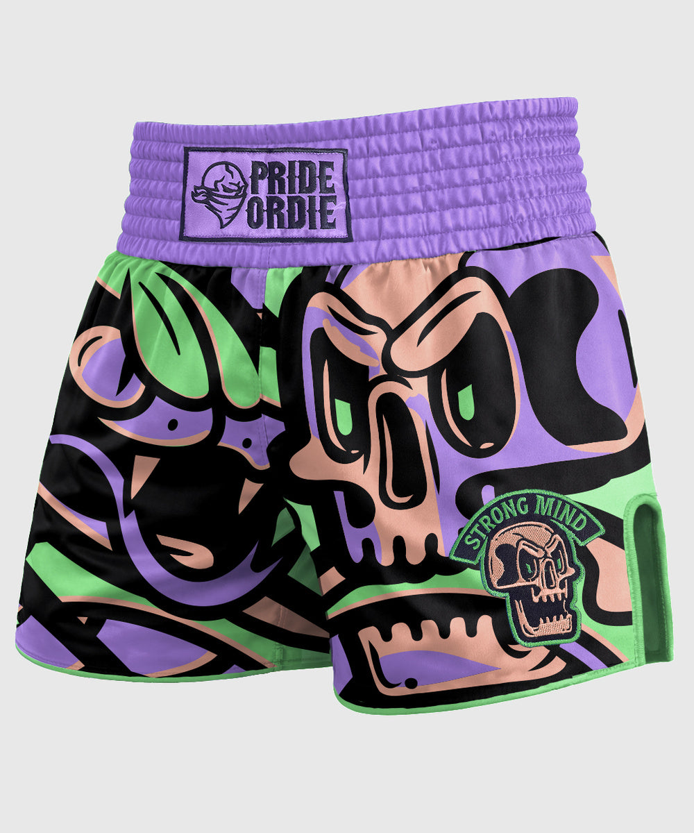 Pride Or Die Cold Instinct Pantaloncini da Muay Thai - Viola