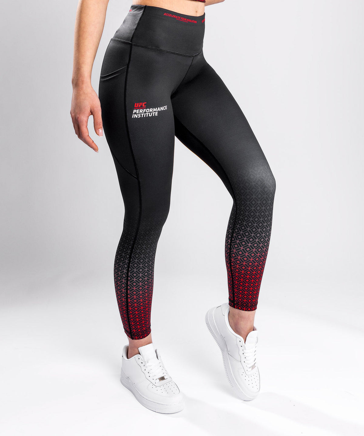 Venum Performance Institute UFC Legging - Schwarz/Rot