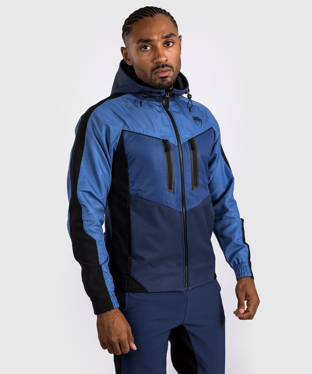 Venum Laser 3.0 Track Jacket - Negro/Azul