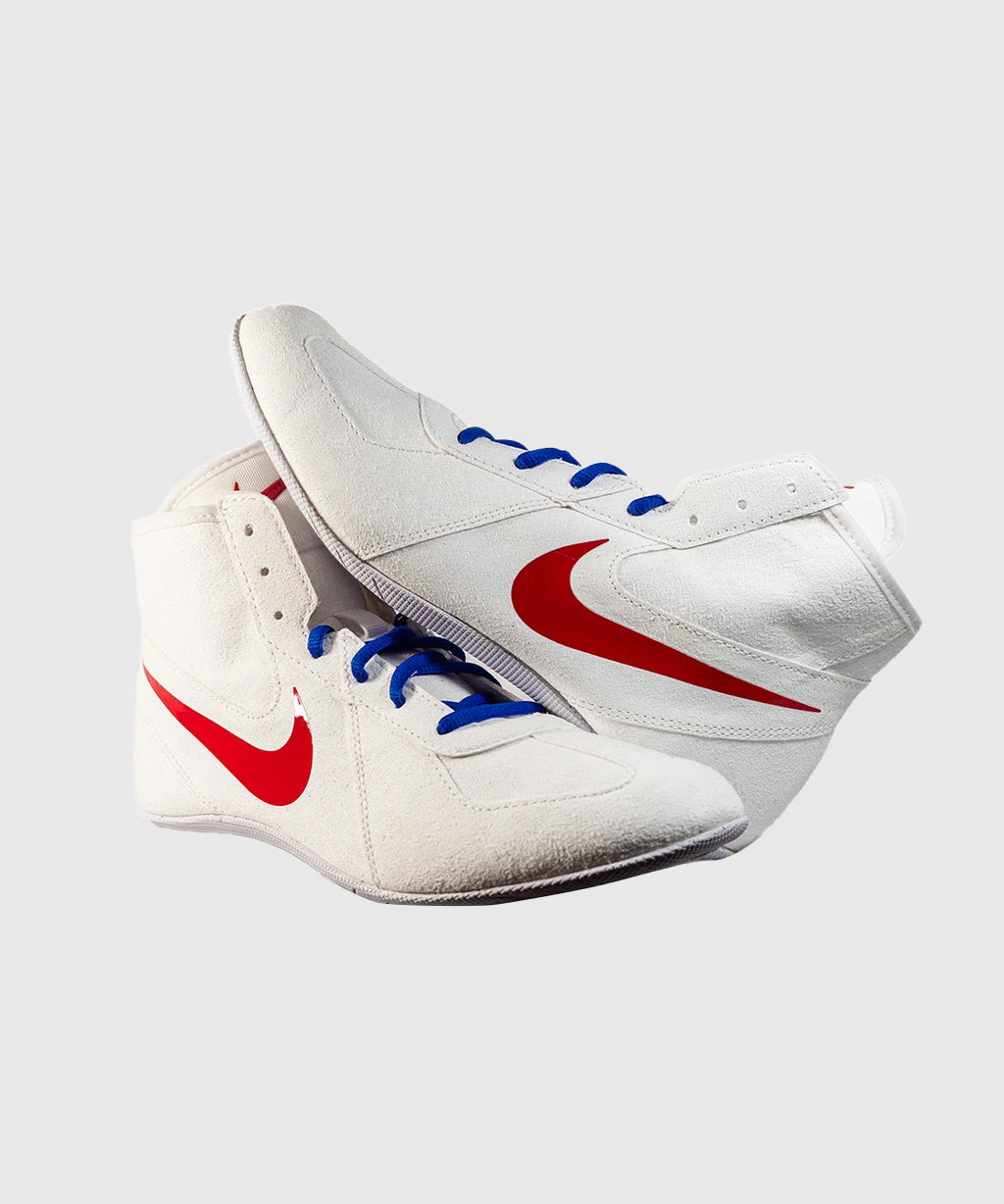 Chaussures de lutte Nike Footsweep 2 - Blanc/Rouge/Bleu
