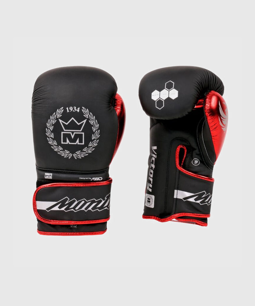 Montana Victory Identity Guantoni da Boxe - Nero/Rosso