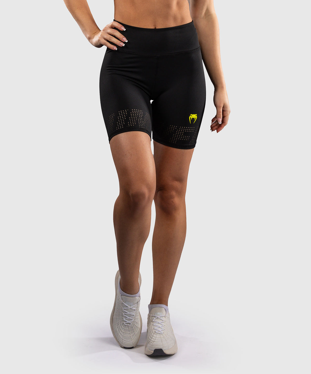 Venum Lazer Short de Compresión Para Mujer - Negro/Amarillo