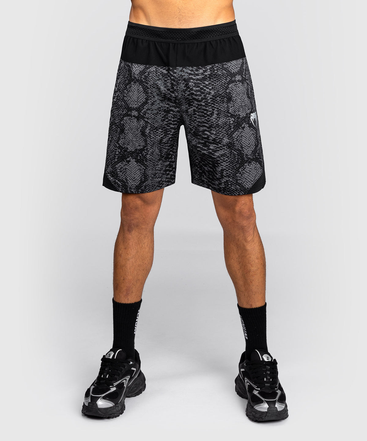 Venum G-Fit Scales Pantaloncini da Allenamento – Nero/Grigio Carbone