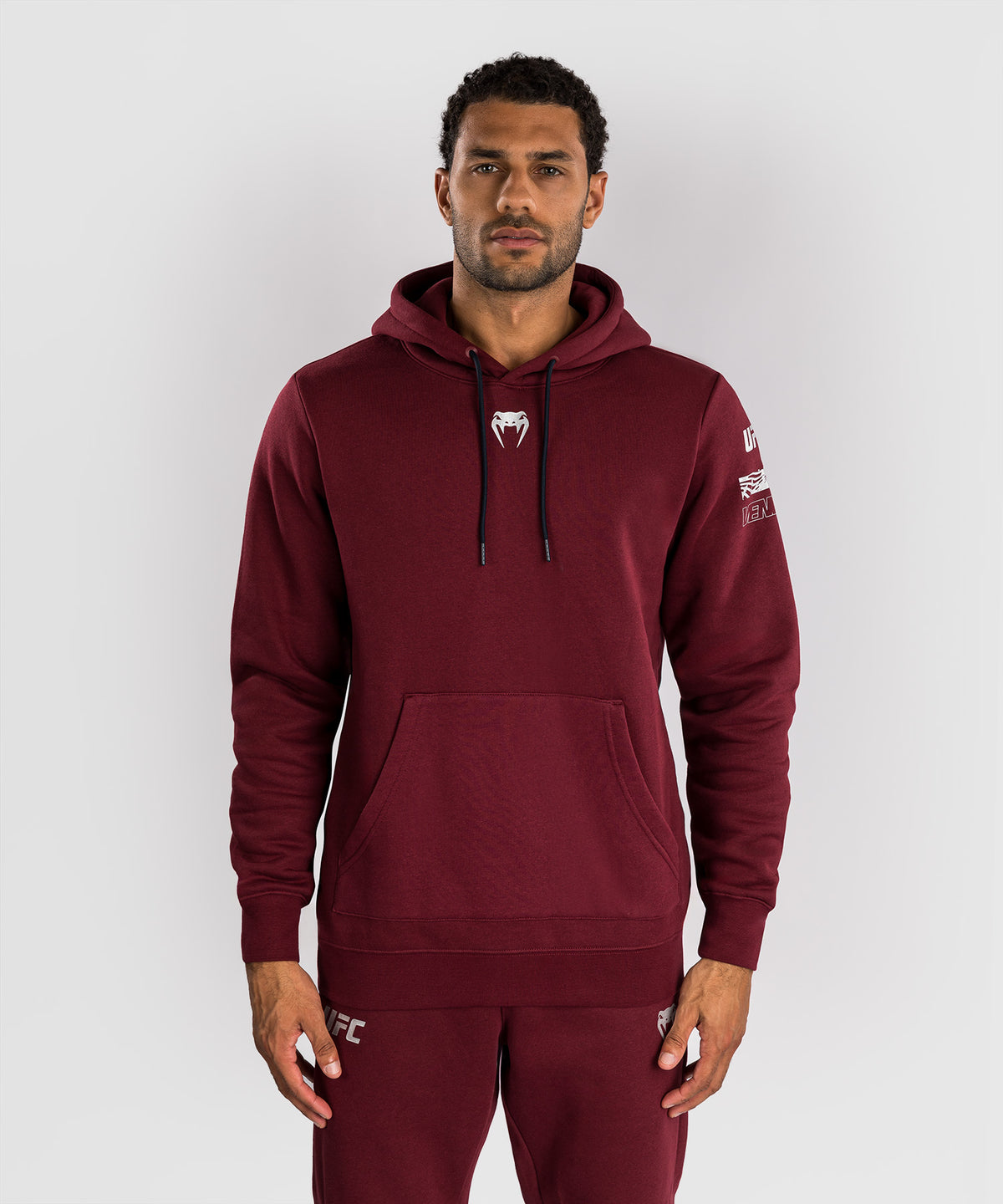 UFC Zenith by Venum Authentic Fight Week Pullover Hoodie Herren - Burgunderrot