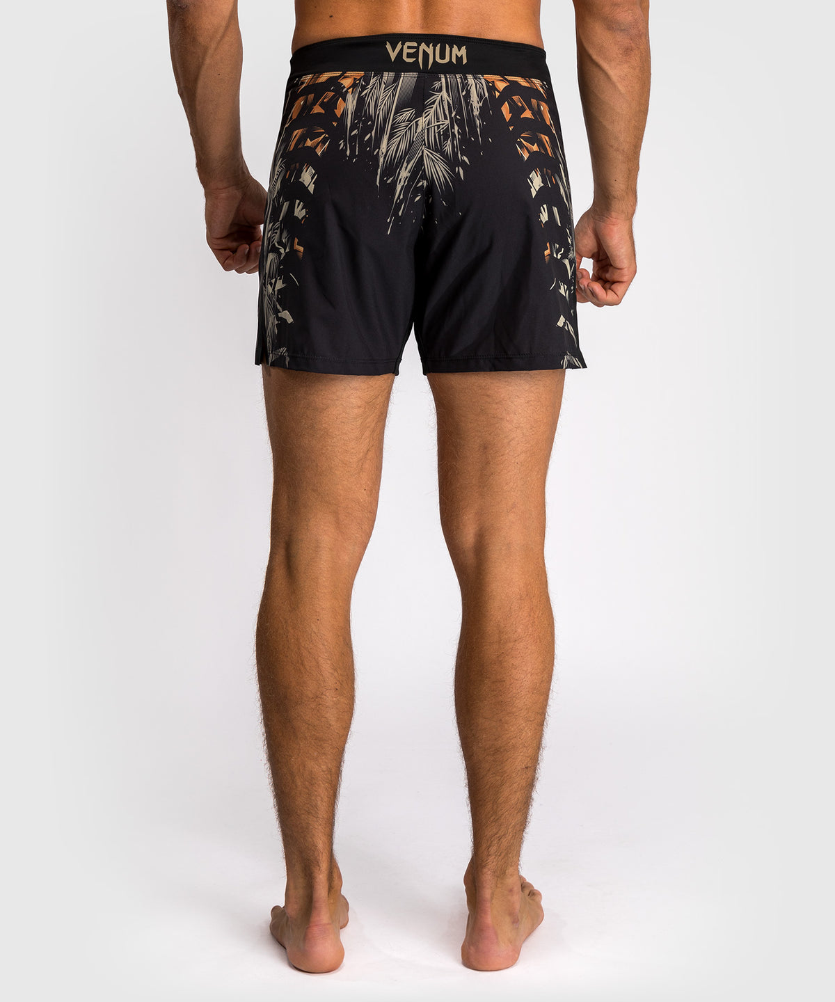 Venum Tiger Pantalones de Lucha para Hombre - Negro/Naranja Neón