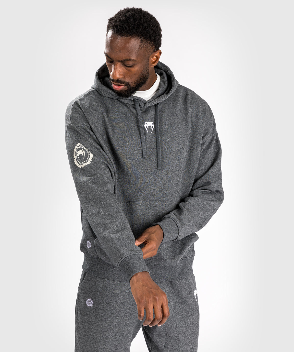 Venum Vortex XL Lite Sudadera Con Capucha para Hombre - Gris Jaspeado Oscuro