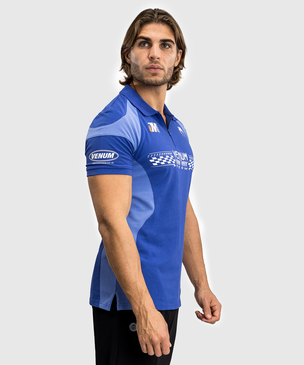 Venum Motorsport Polo de Algodón - Azul Real
