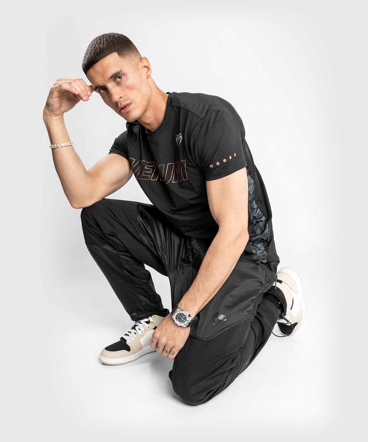 Venum Laser XT Jogginghose - Oversize - Schwarz/Schwarz