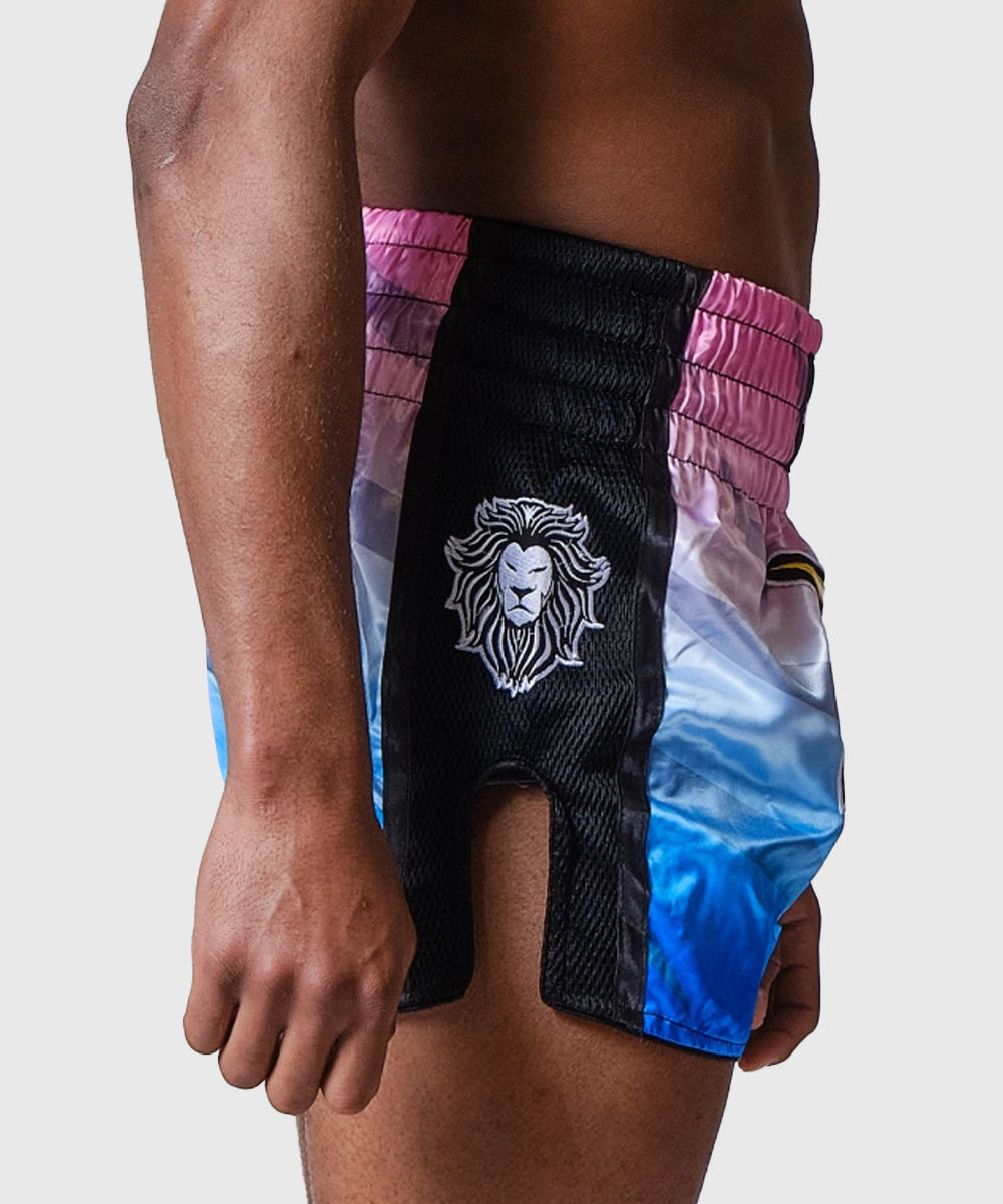 Elion Raja Pantaloncini da Muay Thai - Rosa/Blu