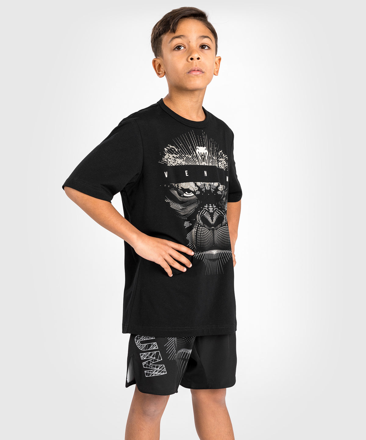 Venum Gorilla Jungle T-Shirt for Kids - Black/White