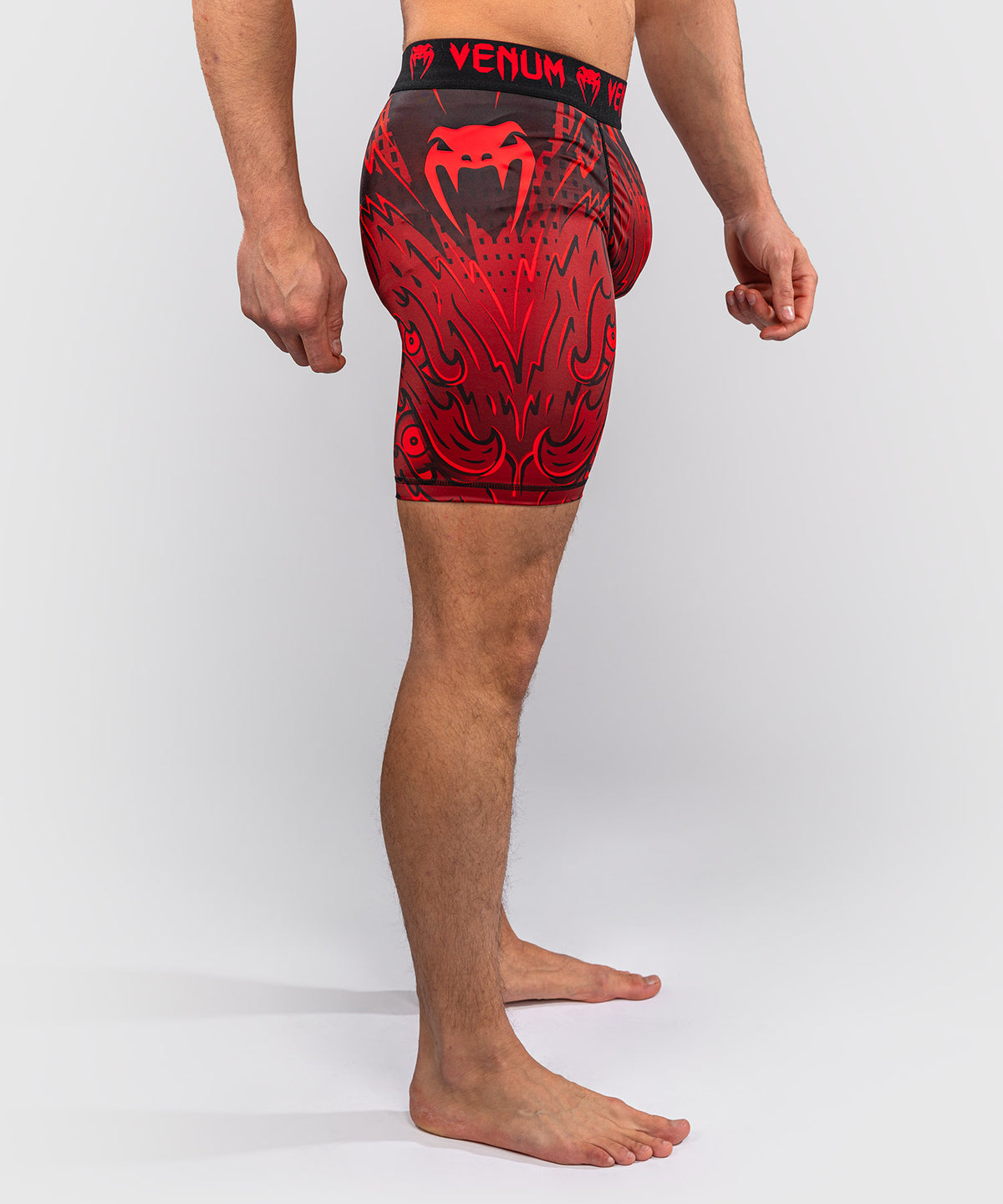 Venum Wolf Atak Vale Tudo Shorts - Black/Red