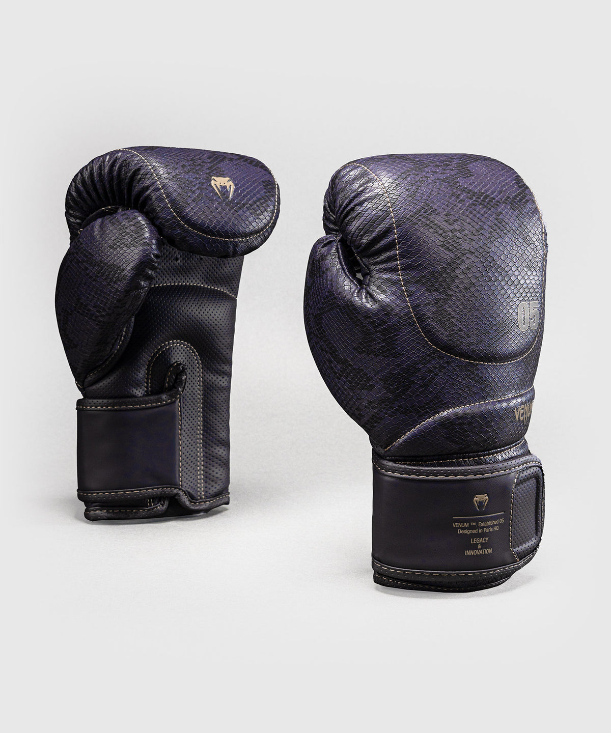 Venum Impact Evo Scales Boxing Gloves - Dark Purple