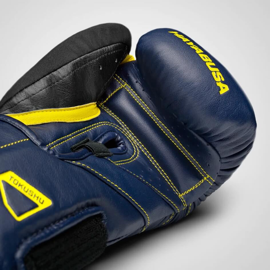 Hayabusa T3 Guantoni da Boxe - Blu Marino/Giallo