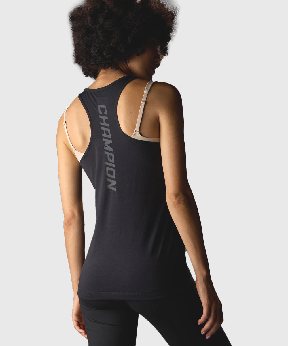 Champion En Jersey Stretch Canotta Donna – Nero