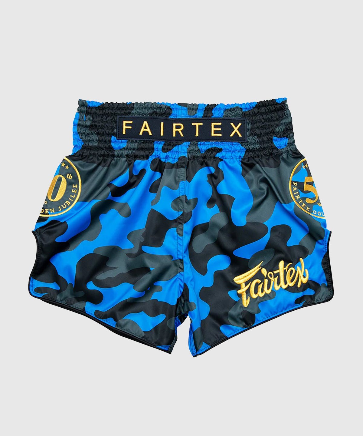 Fairtex Jubilé D'Or Solide Pantalón Corto Muay Thai - Oro