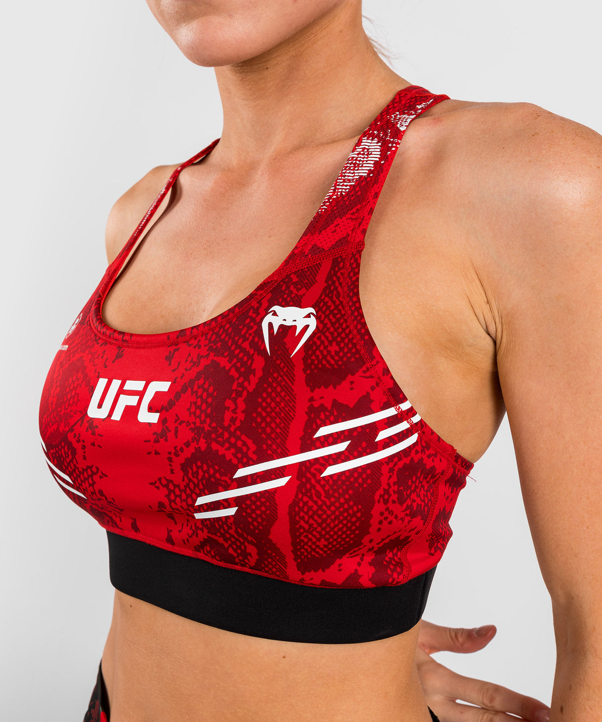UFC Adrenaline by Venum Authentic Fight Night Women's Sports Bra - Rot