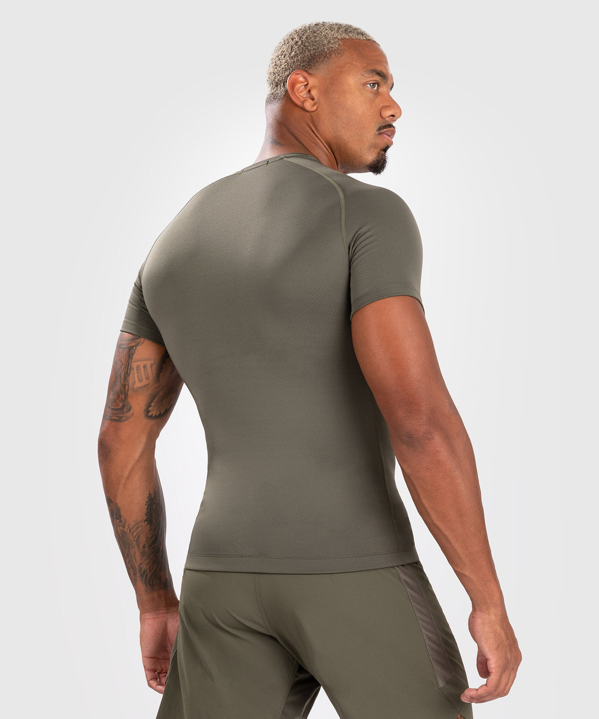Venum Contender Men’s Short Sleeve Rashguard - Khaki