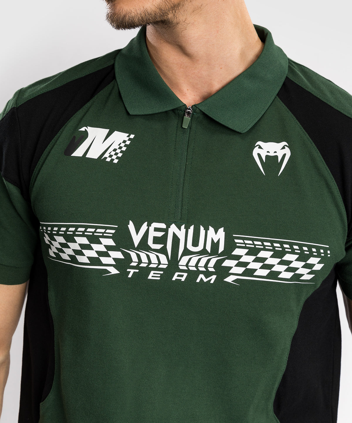 Venum Motorsport Polo de Algodón - Bosque Profundo