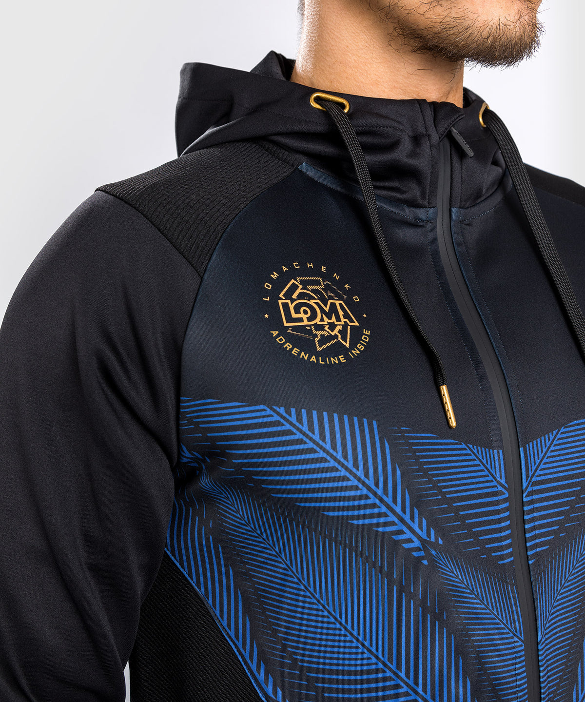 Venum Phantom Loma Felpa con cappuccio - nera/blu