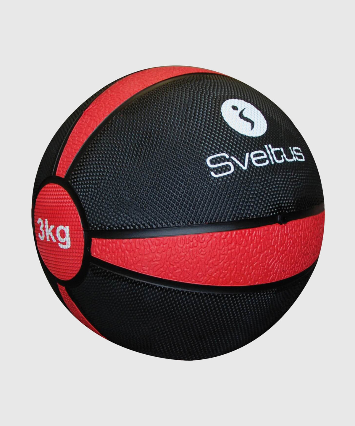Sveltus Palla Medica 3kg - Nero/Rosso