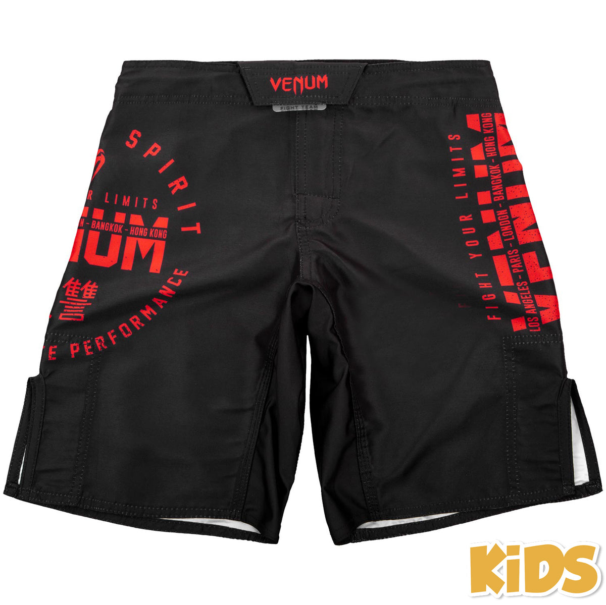 Venum Signature Kinder Kampfshorts - Schwarz/Rot