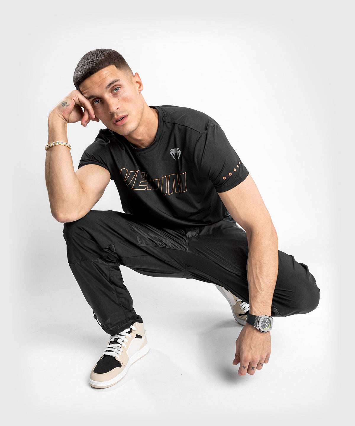 Venum Laser XT Jogginghose - Oversize - Schwarz/Schwarz