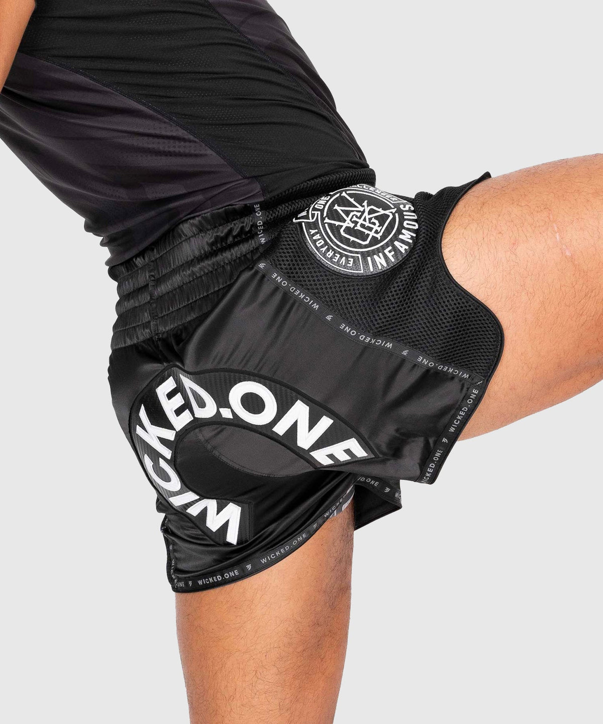 Wicked One Herd Pantalones de Muay Thai - Negro