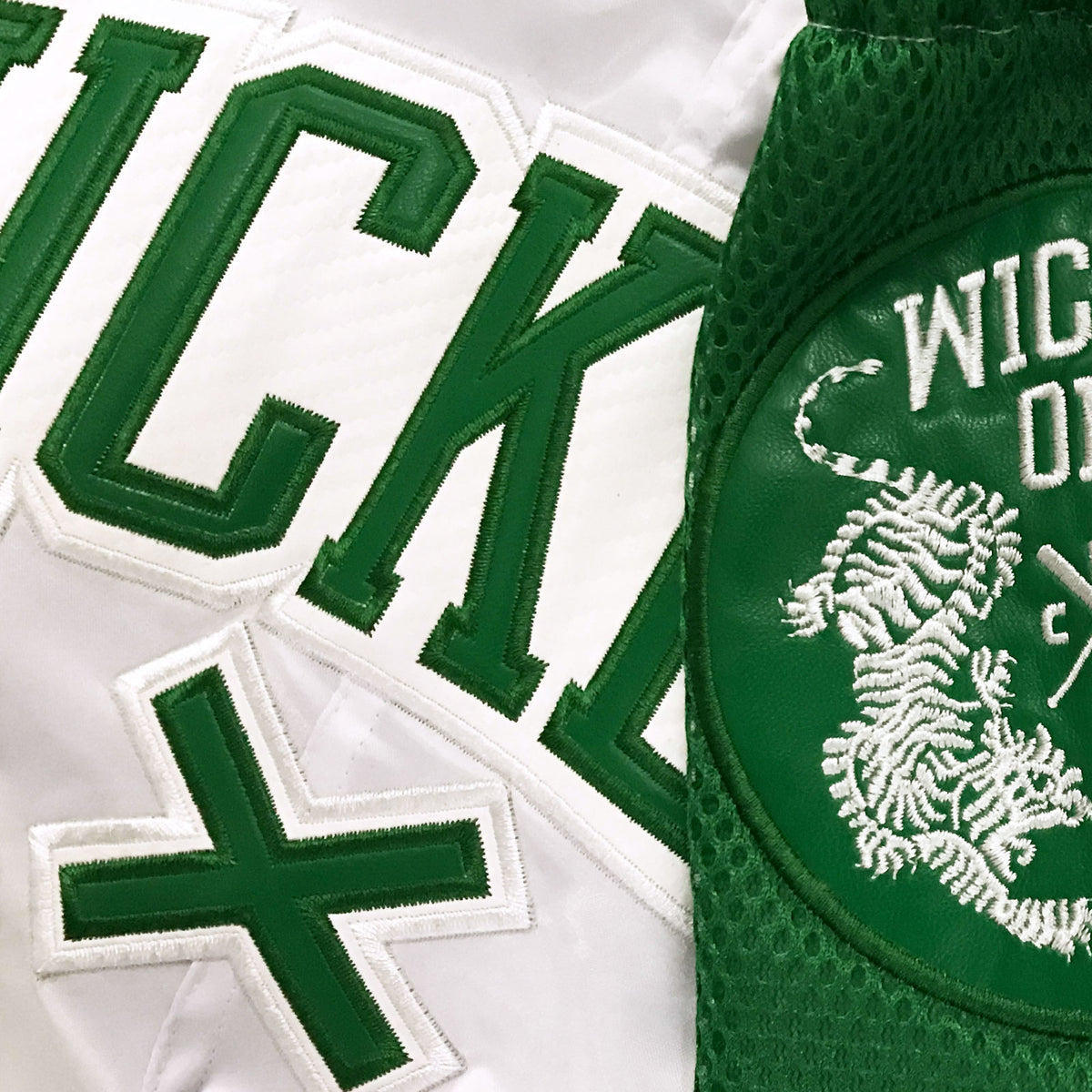 Wicked One Muay Thai Shorts - Green/White