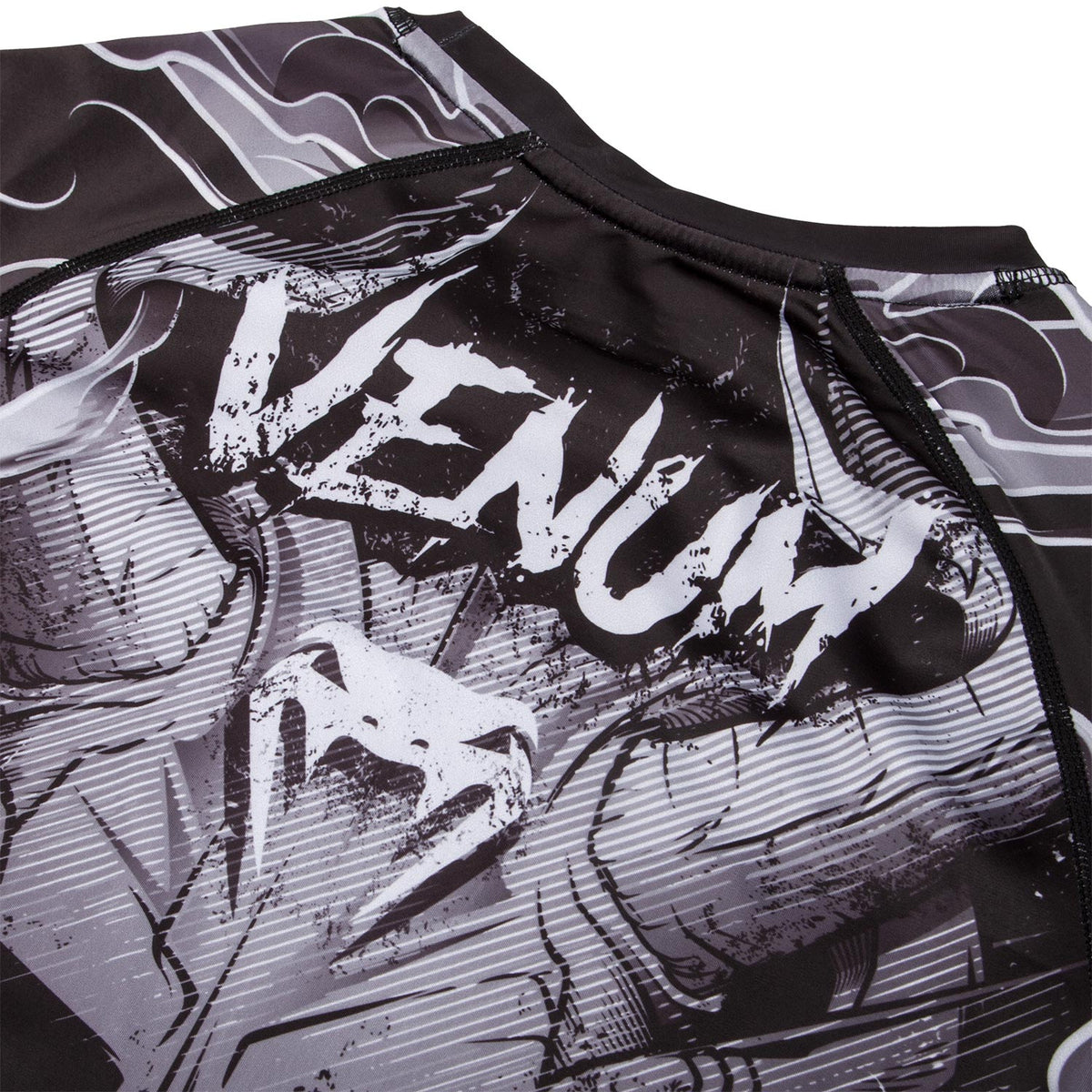 Venum Minotaurus Rashguard - Long Sleeves - Black/White