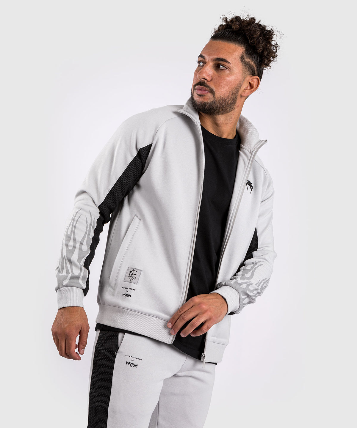 Venum x Dodge Demon 170 Herren-Jacke mit durchgehendem Reißverschluss - Grau