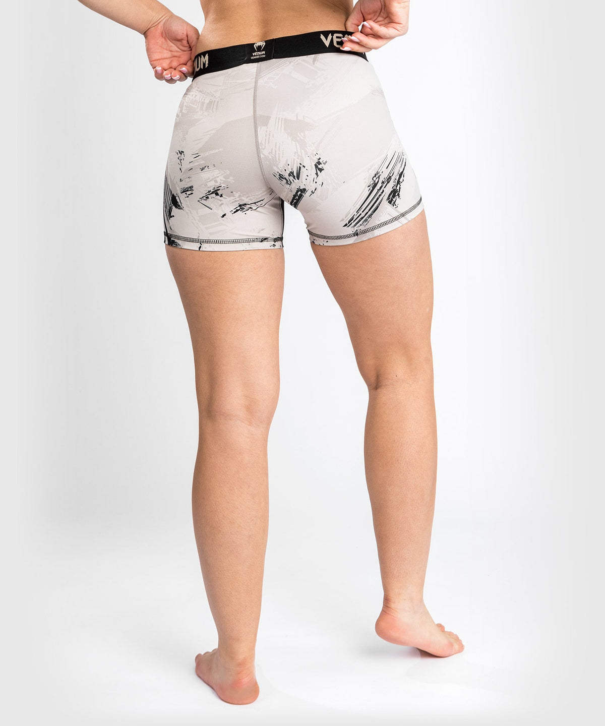 Short de compression UFC Venum Authentic Fight Week 2.0 - pour Femmes - Sable/Noir