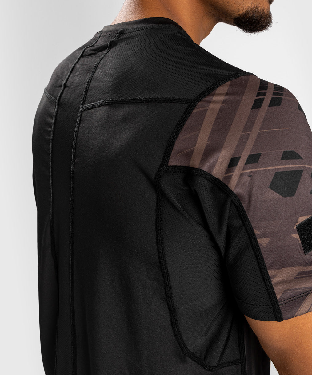 Venum Tecmo 2.0 Dry Tech T-Shirt - Black/Brown