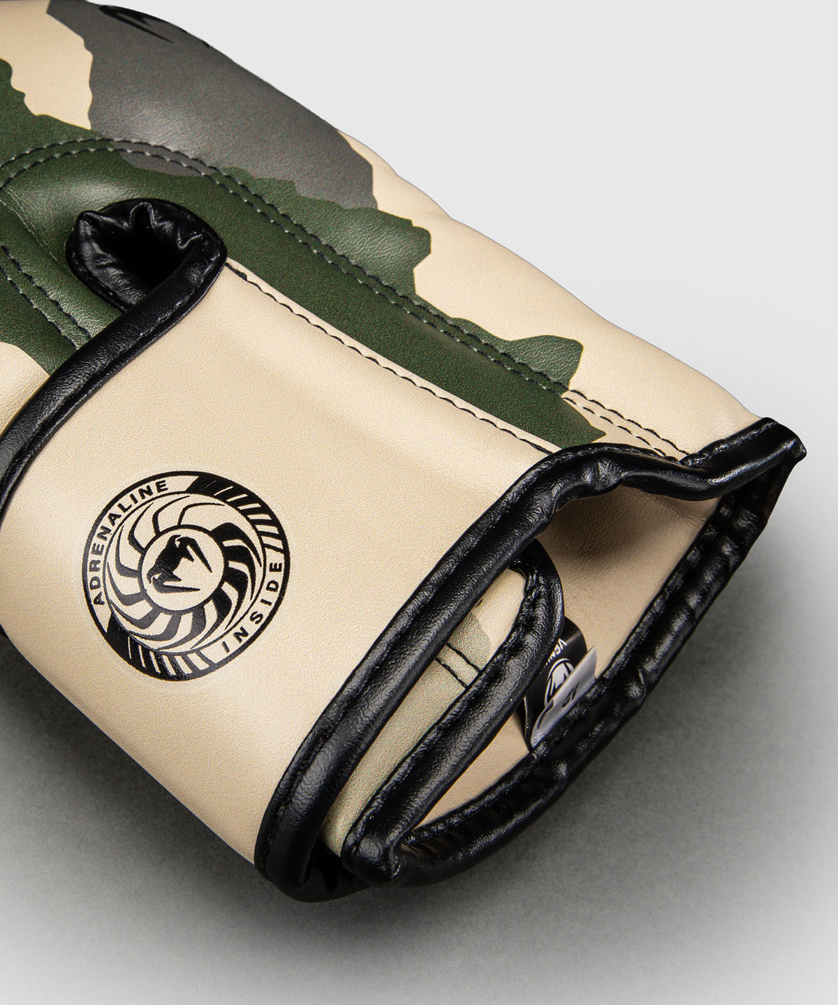 Venum Elite Camo Boxing Gloves - Khaki/ Off-White