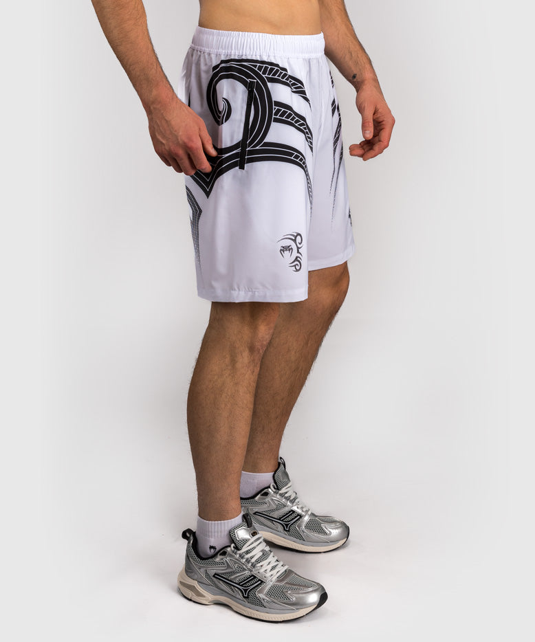 Venum x Mike Tyson Tiger Training Pantalones Cortos - Blanco Óptico/Negro Profundo