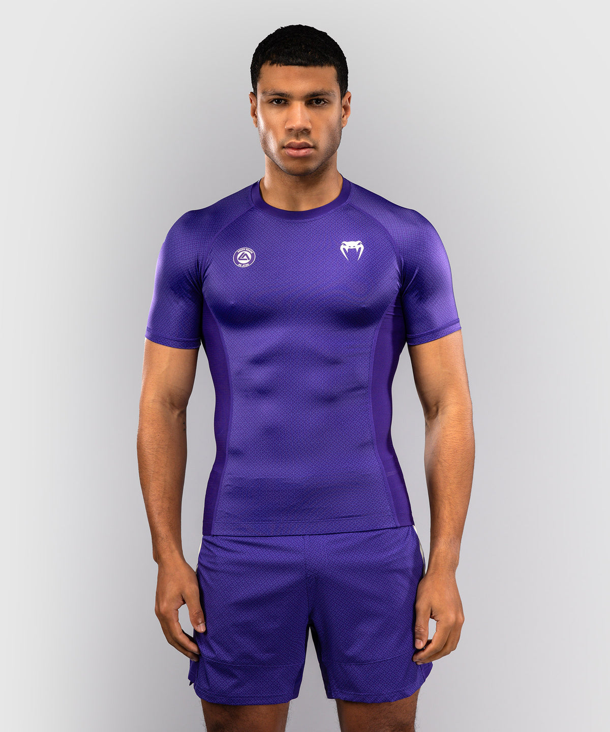 Venum x Roger Gracie Academy Rashguard a Maniche Corte - Viola
