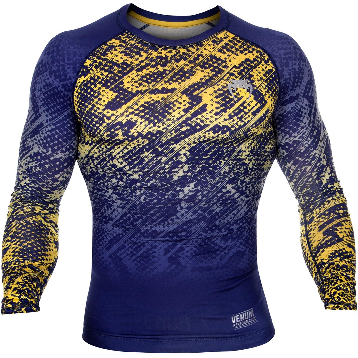 Venum Tropical Maglietta a compressione - blu/giallo