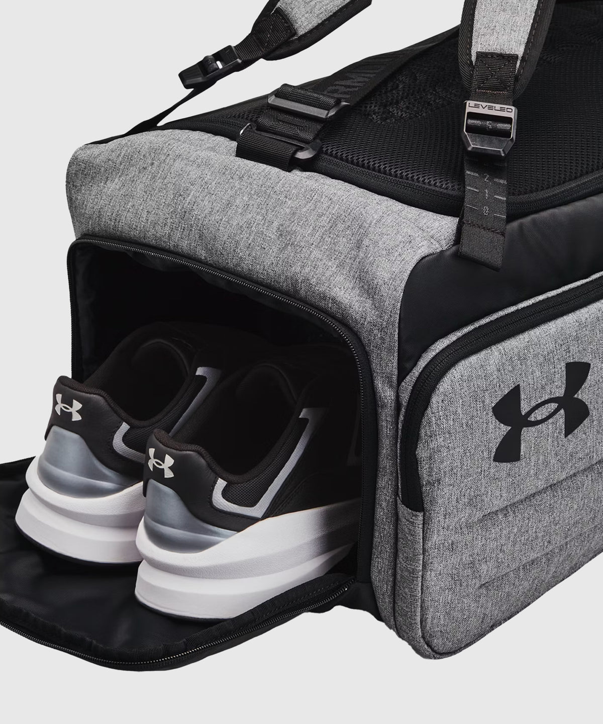 Under Armour Ua Contain Duo Mochila Deportiva (M) – Negro/Gris