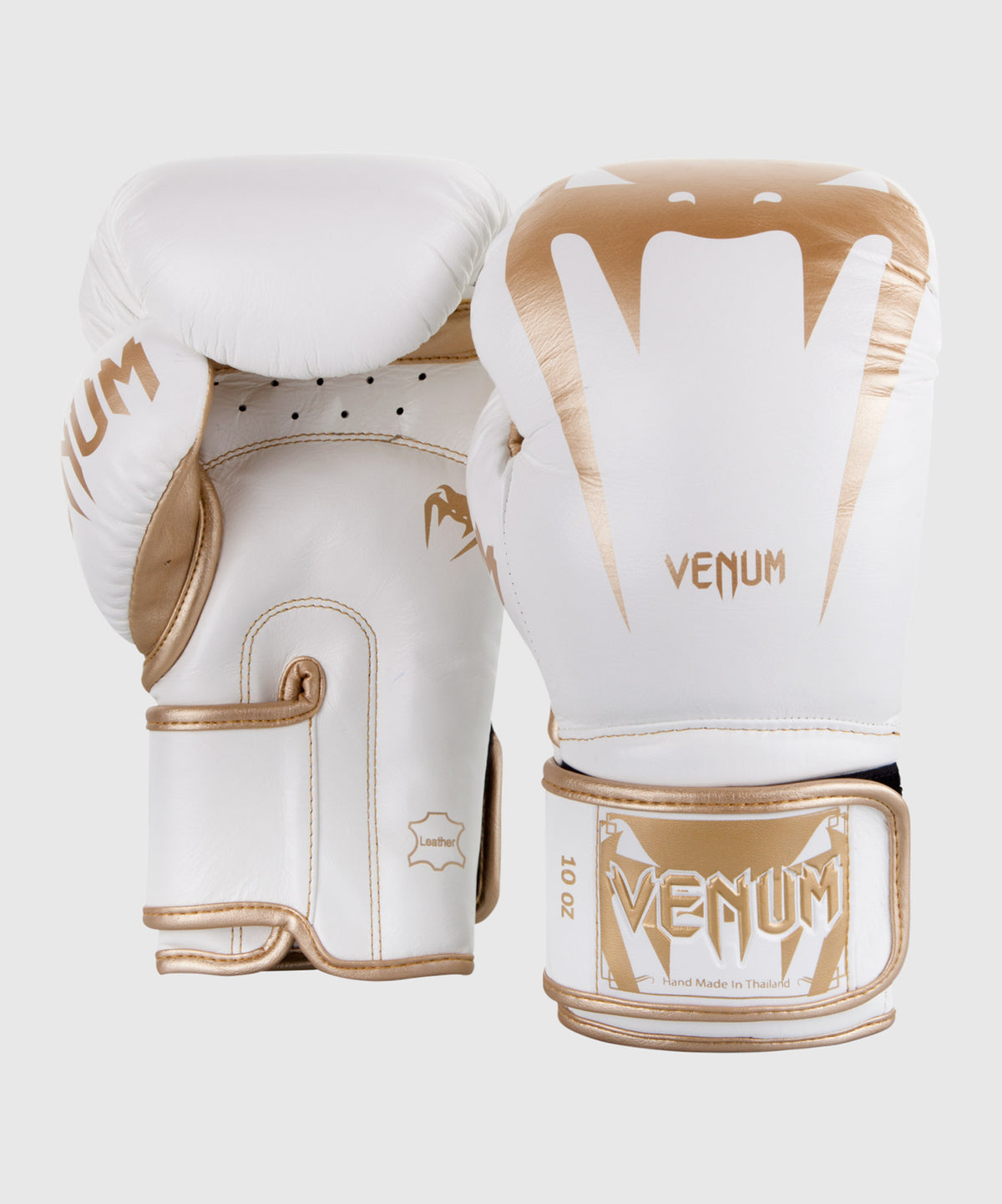 Guantes de Boxeo Venum Giant 3.0 - Cuero Nappa - Blanco/Oro