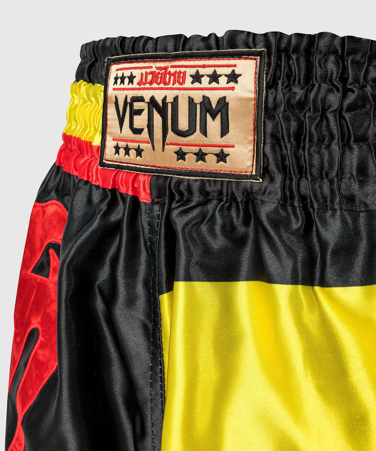 Venum Giant Muay Thai Short - Black/Yellow/Red