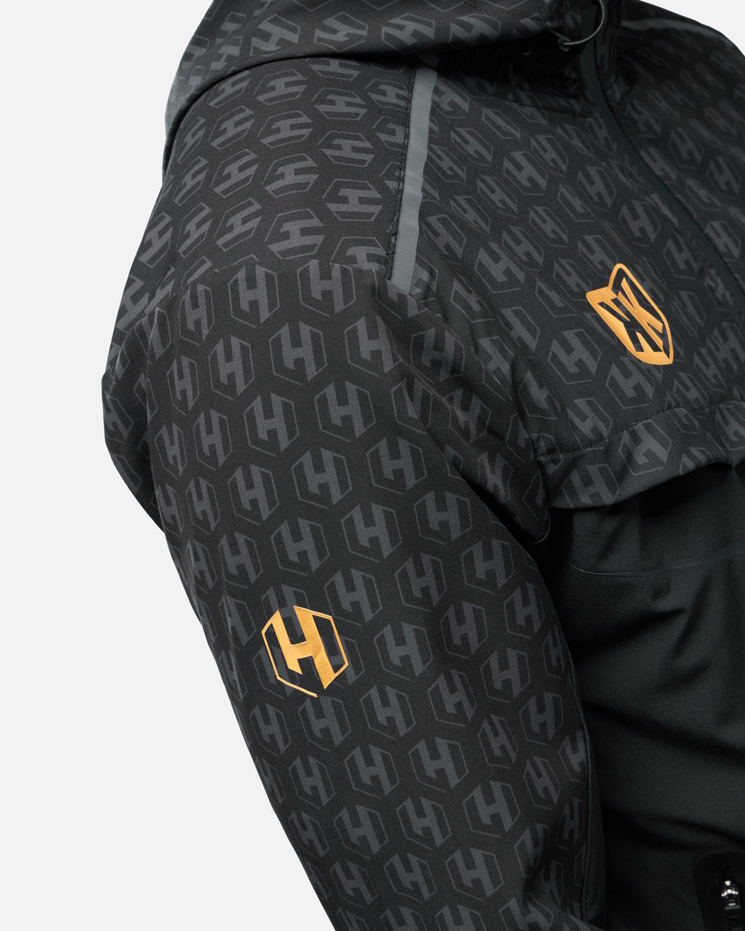 FK x Venum Hexagone MMA Komplettes Trainingsanzug-Set (Jacke + Hose) - Schwarz/Gold