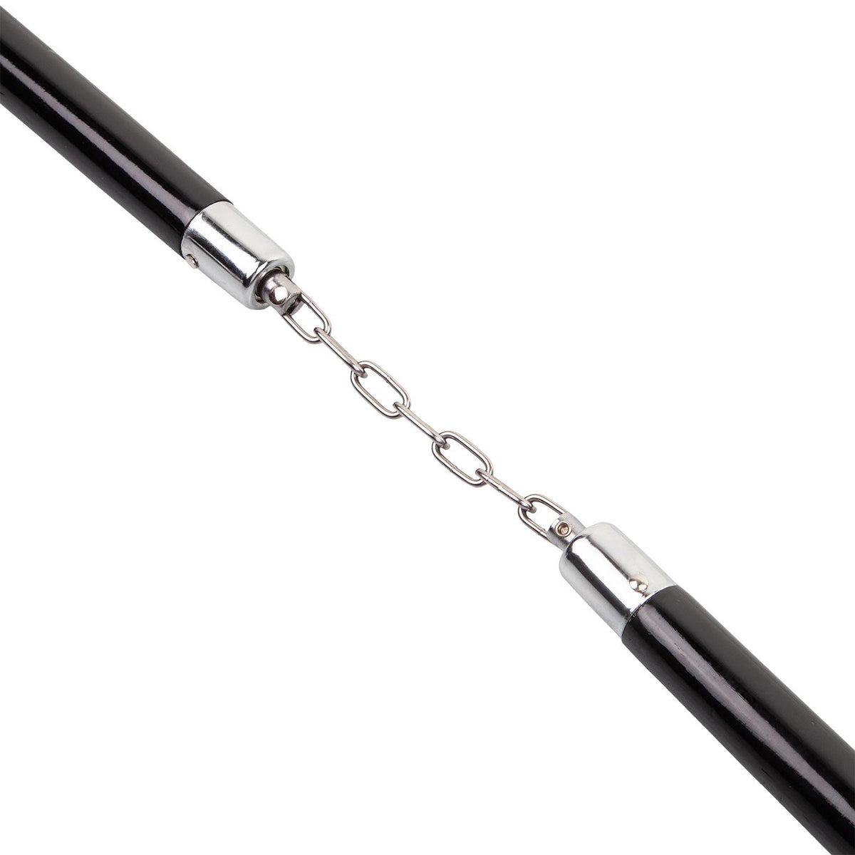 Nunchaku en bois avec chaîne Metal Boxe - Noir
