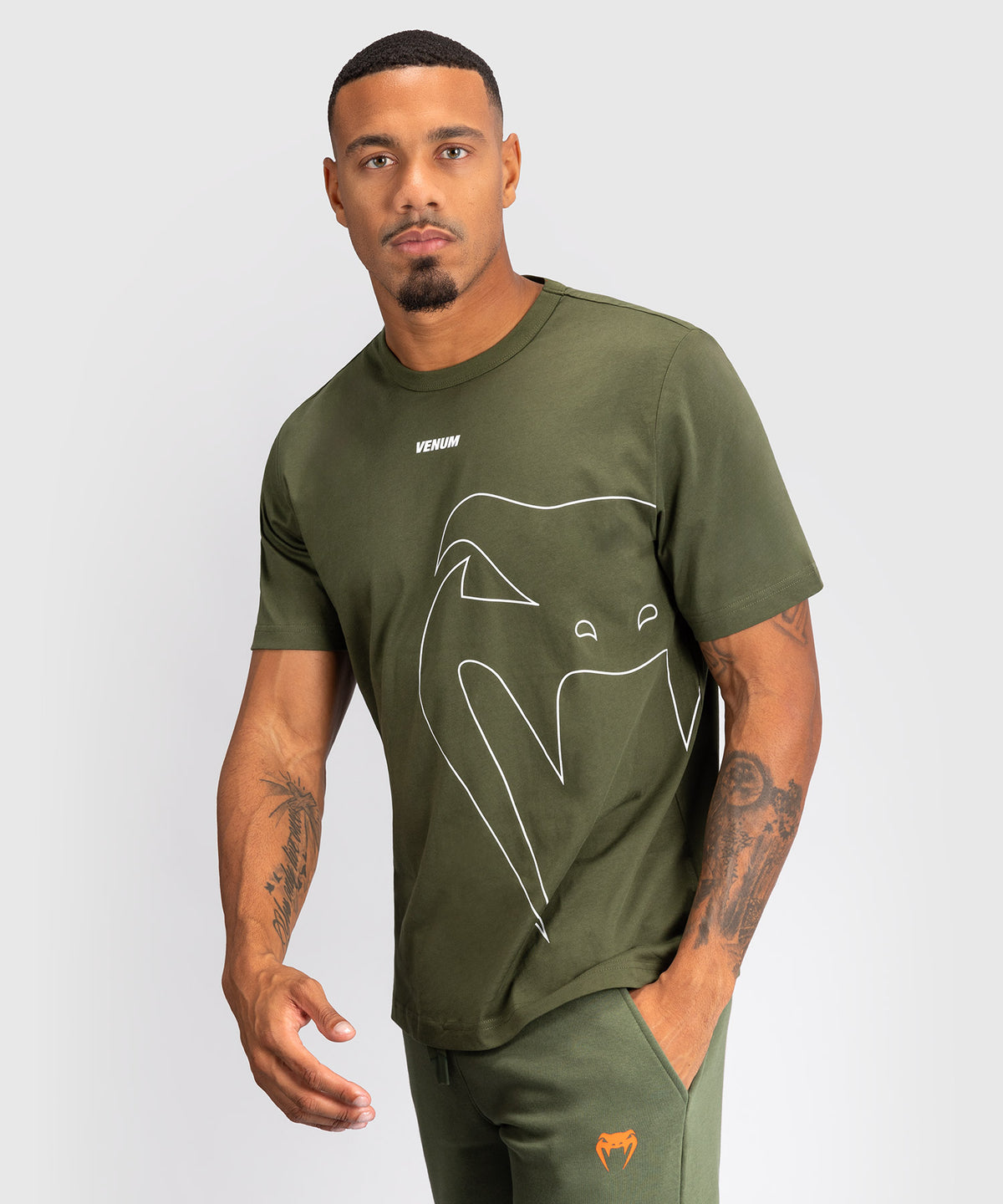 T-Shirt Venum Giant Connect pour Hommes - Vert Militaire