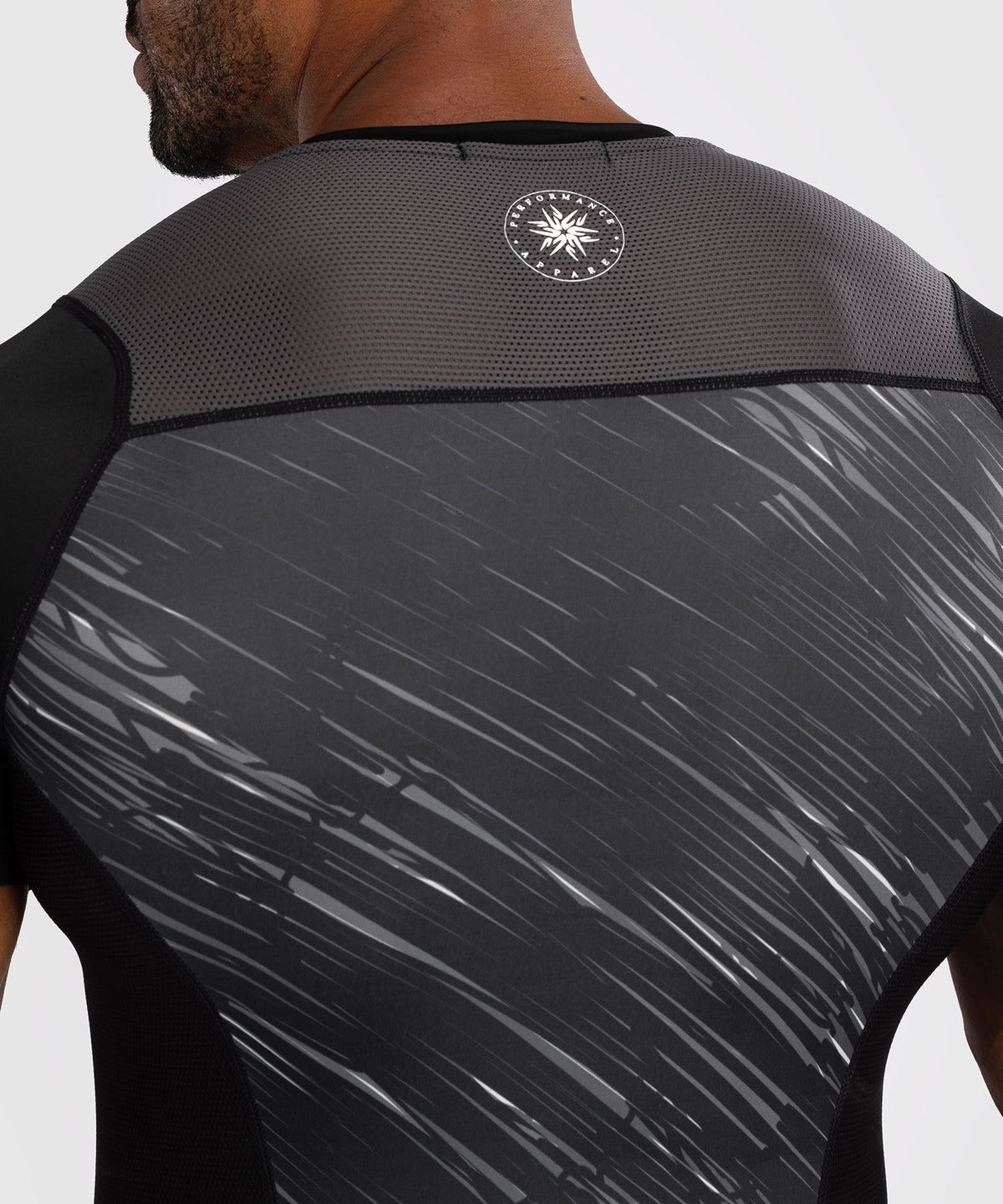 Venum Rapid Short Sleeve Rashguard - Black/Storm Grey