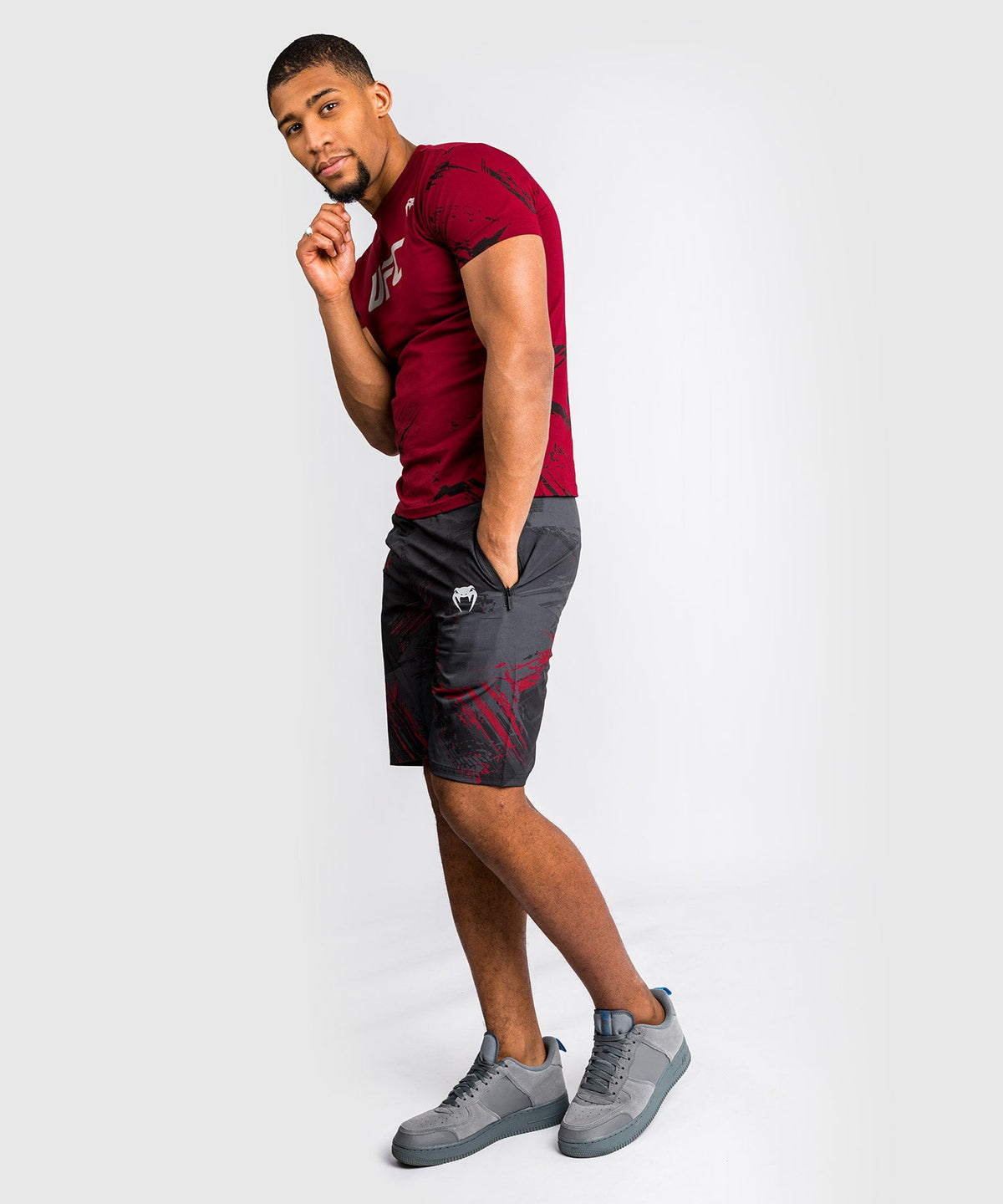 Short d'Entraînement UFC Venum Authentic Fight Week 2.0 - Noir/Rouge