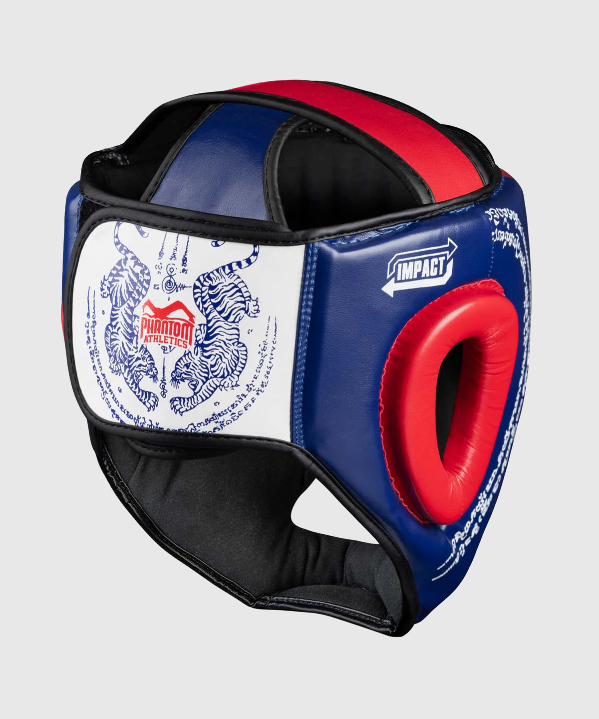 Casque de boxe Phantom Athletics Muay Thai - Bleu/Rouge